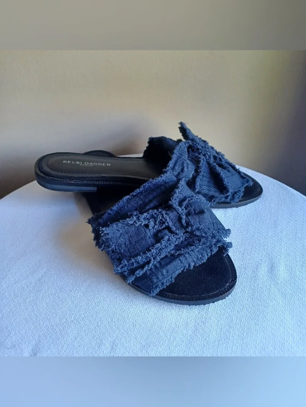 KELSI DAGGER brooklyn Sandals In Denim Blue Sz10